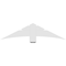 Ekena Millwork Alberta Architectural Grade PVC Gable Bracket, 60"W x 15"H x 2"D x 6"F, 6/12 Pitch GBP060X15X0206ALB00 - alternate 4